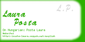 laura posta business card